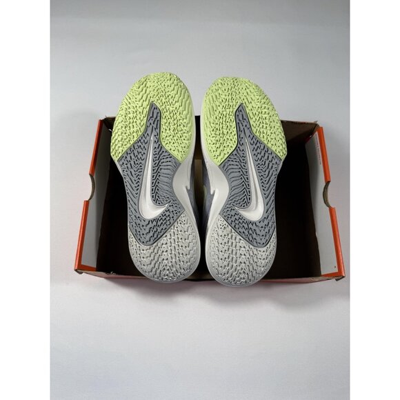 New Nike Precision 7 Basketball Shoes Mens Size 10.5 Grey Barely Volt HJ9153-002 - Picture 9 of 10